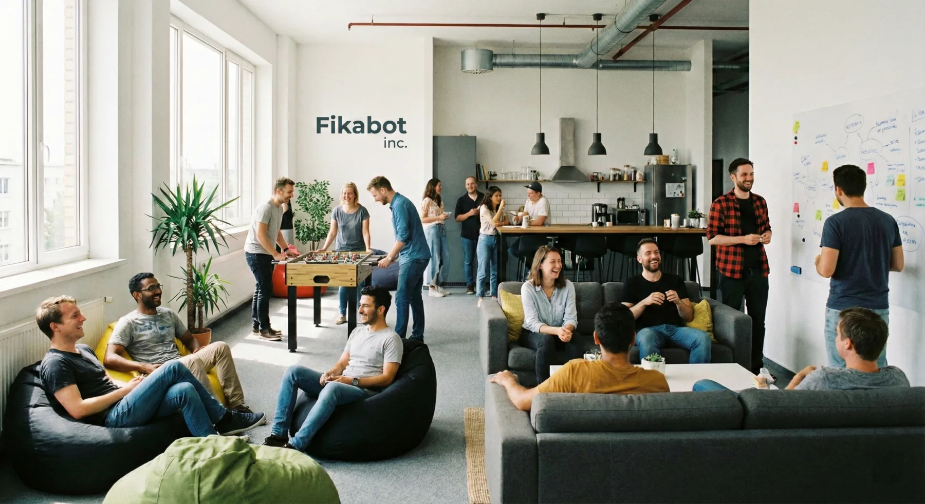 Fikabot team collaboration scene